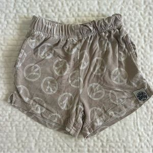 Salty Shreds peace sign soft shorts